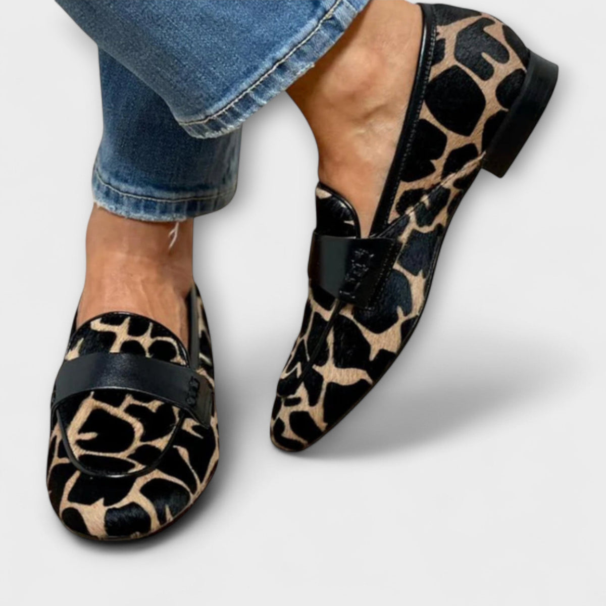 Leonie - Orthopedic Leopard Moccasin