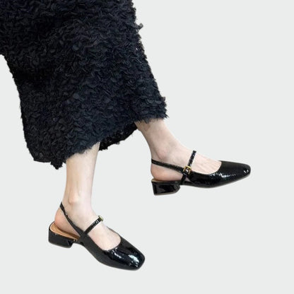 Olivia - Square Tip Mary Jane Shoes