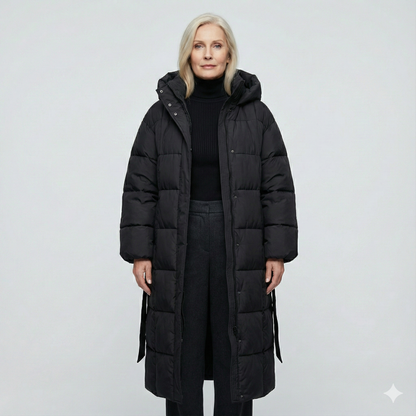 Carmen - Long Belted Puffer Coat