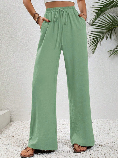 NIKU™ - Casual Wide Leg Drawstring Pants