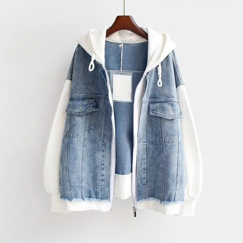 Vivian - Denim Hoodie Jacket