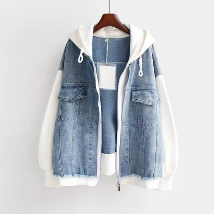 Vivian - Denim Hoodie Jacket