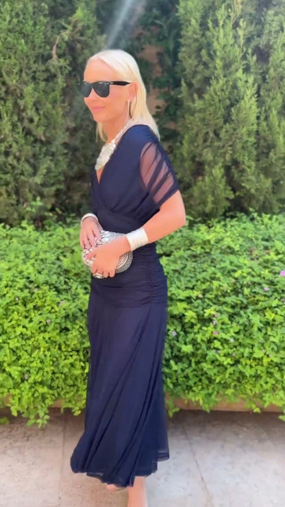 Avery - Elegant Blue Dress