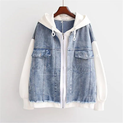 Vivian - Denim Hoodie Jacket