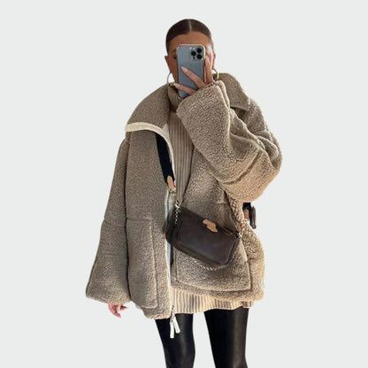 Olivia - Oversized Teddy Jacket
