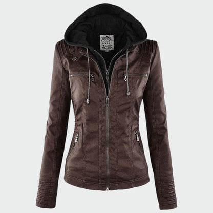 Gia - Leather Biker Jacket